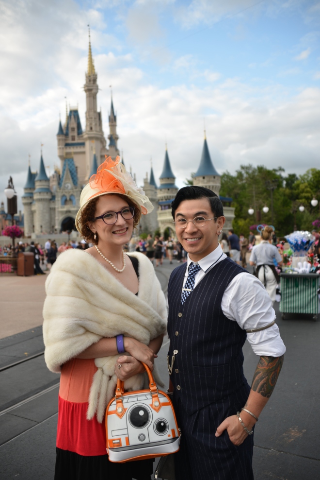DisneyBounding - Dapper Day 2016 BB8 and R2D2 - Very Nerdy Curly